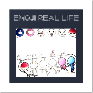 Emoji real life Posters and Art